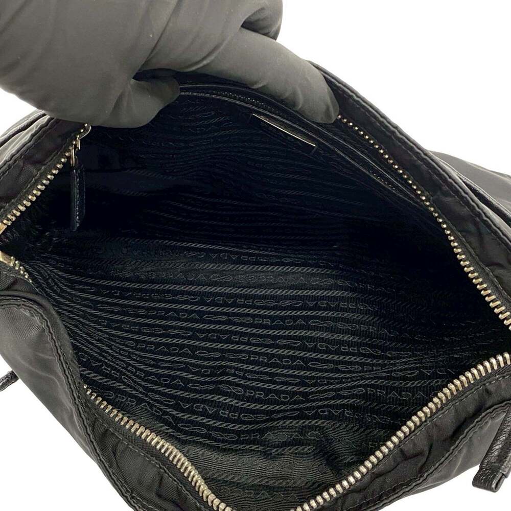 PRADA Black Leather Shoulder Bag - Picture 9 of 10